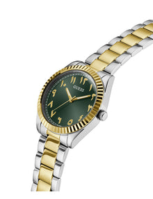 GUESS Luna GW0735L2 Montre Femme Cadran Vert Bicolore