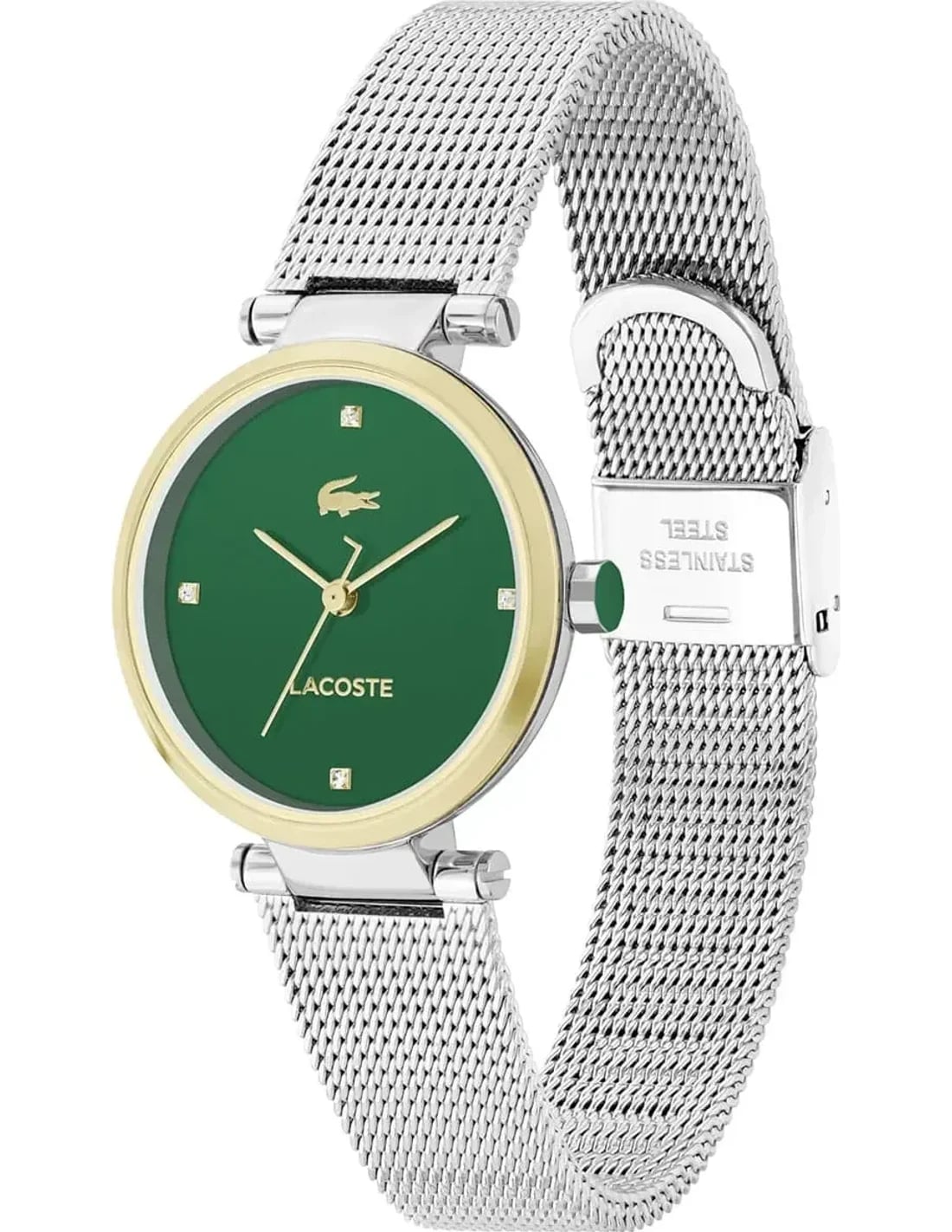 Montre Femme Lacoste Orba 2001348 cadran vert bracelet maille milanaise