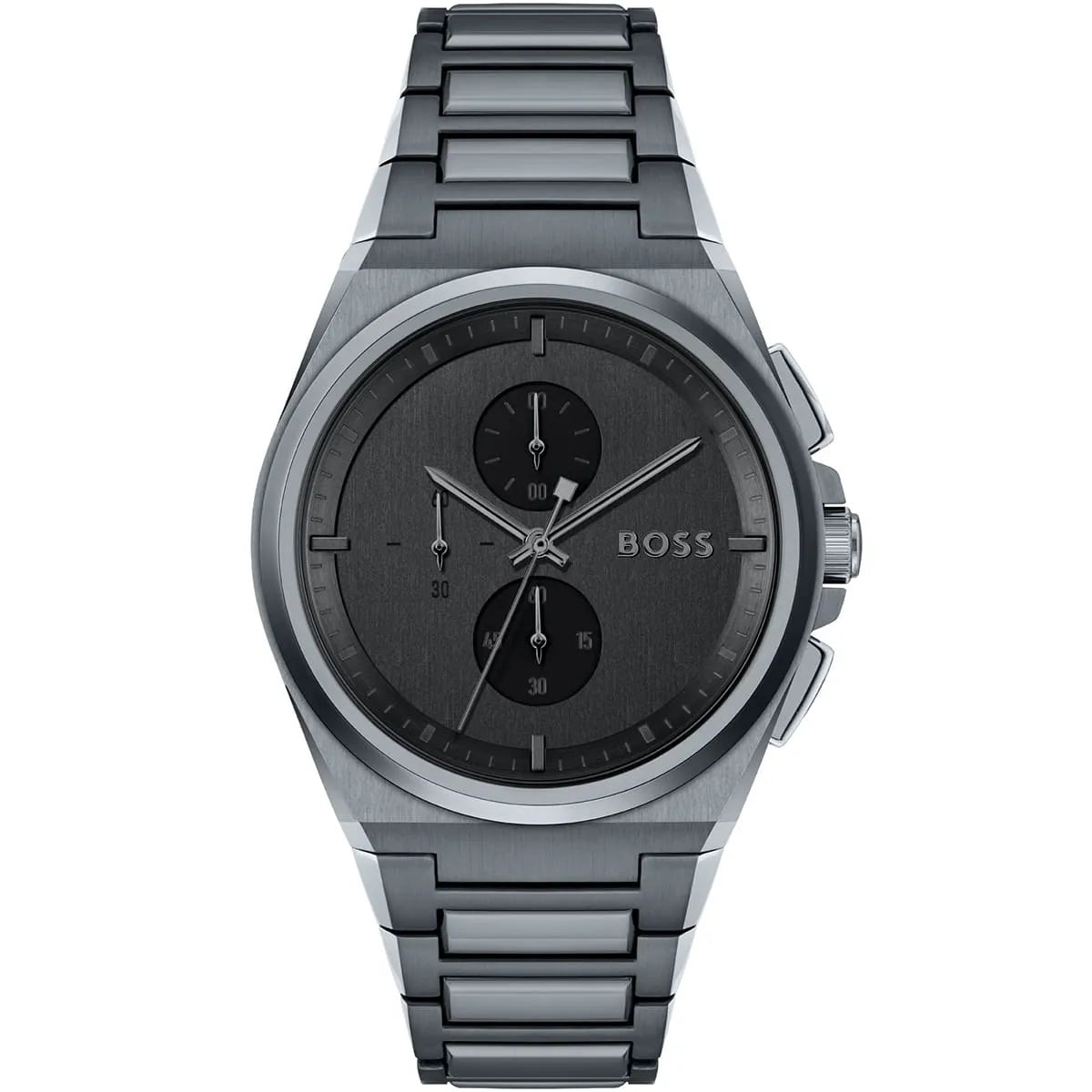 Montre Hugo Boss Steer 1513996 Homme Cadran Gris Acier