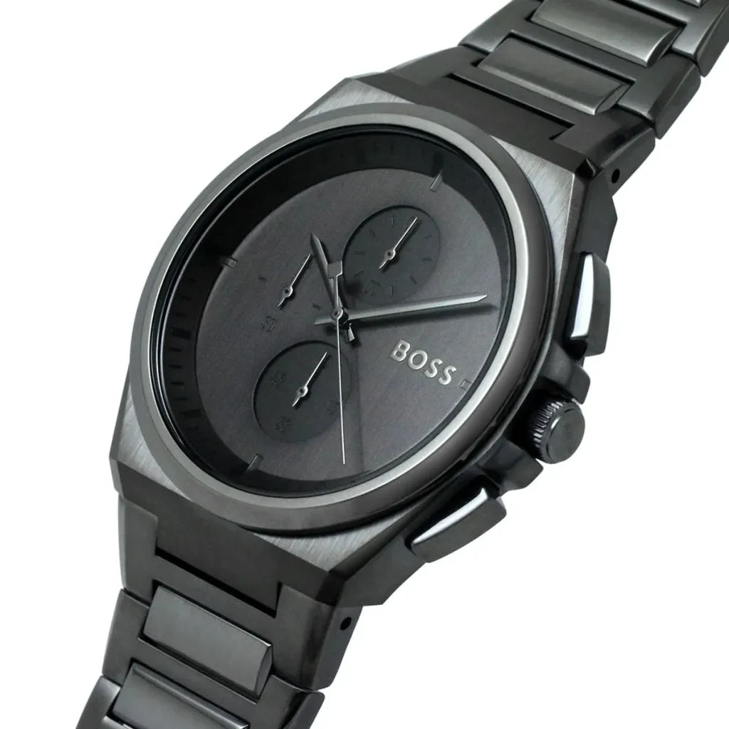 Montre Hugo Boss Steer 1513996 Homme Cadran Gris Acier - image 3