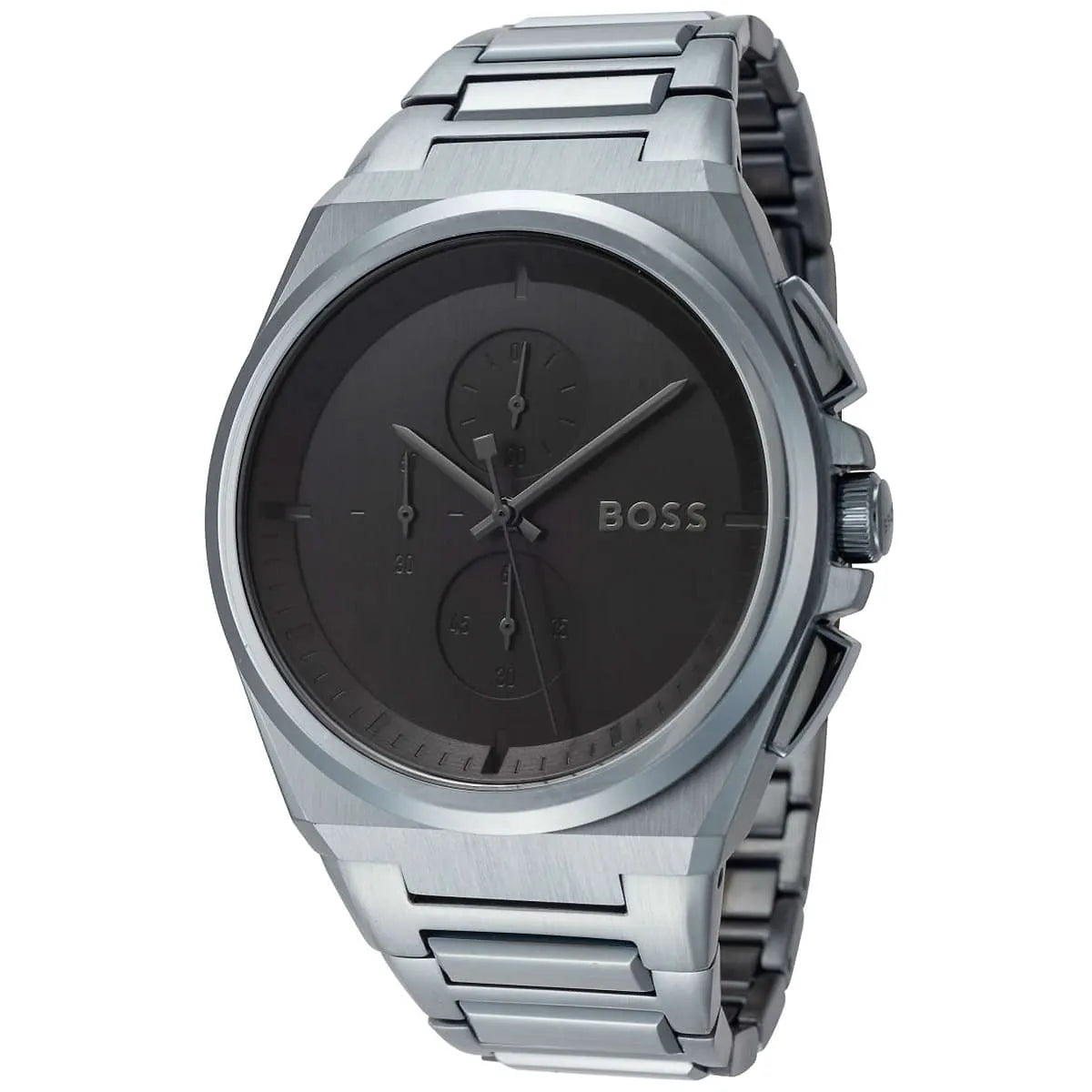 Montre Hugo Boss Steer 1513996 Homme Cadran Gris Acier