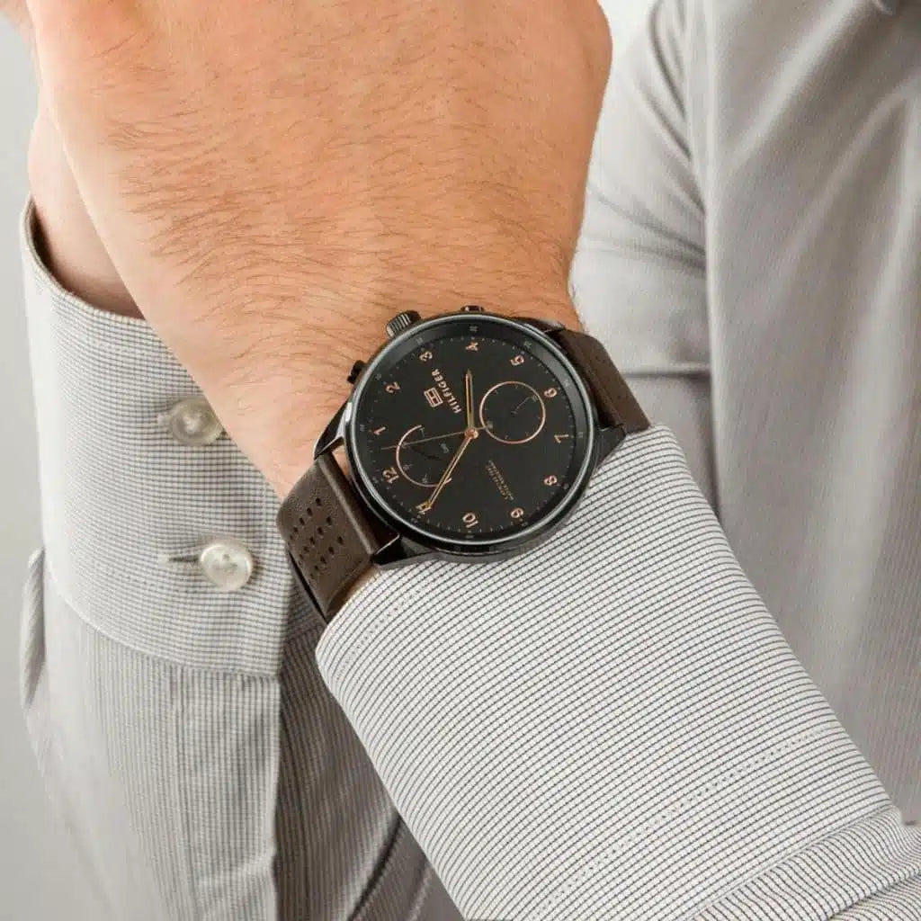Montre Tommy Hilfiger Chase 1791577 Homme Noir & Cuir - image 7