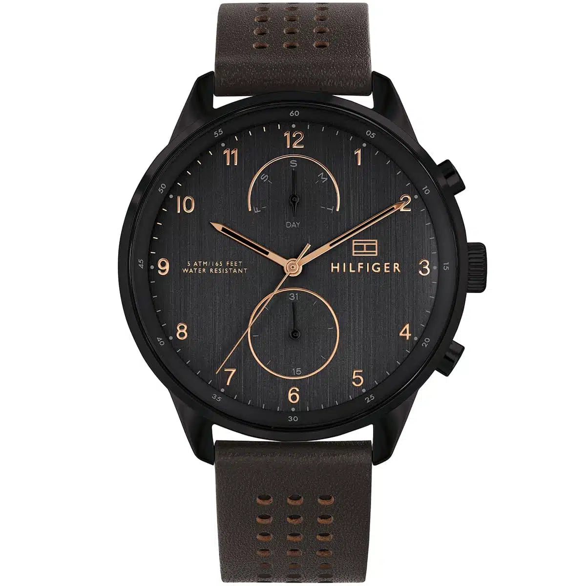 Montre Tommy Hilfiger Chase 1791577 Homme Noir & Cuir