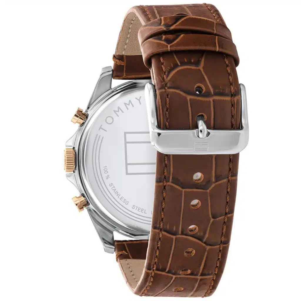 Montre Tommy Hilfiger Baker 1710450 Homme Cadran Blanc Cuir - image 7