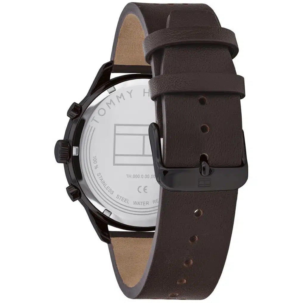 Montre Tommy Hilfiger Chase 1791577 Homme Noir & Cuir
